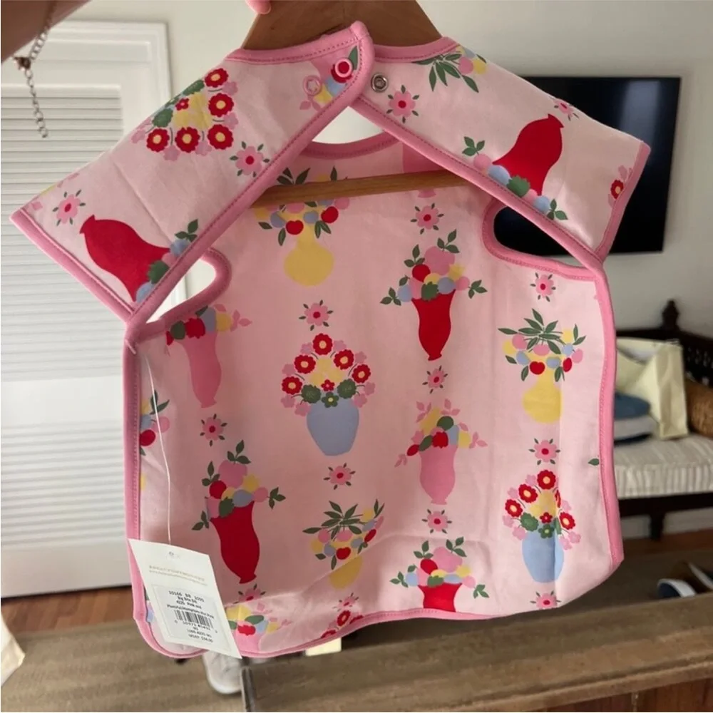 Beaufort Bonnet Company Big Bite Bib Pink and Plentiful/Hamptons Hot Pink RARE